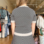 Warren Knit Top - Black/Tan - Elle Maxine