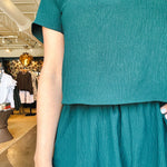 White Sands Set - Hunter Green - Elle Maxine