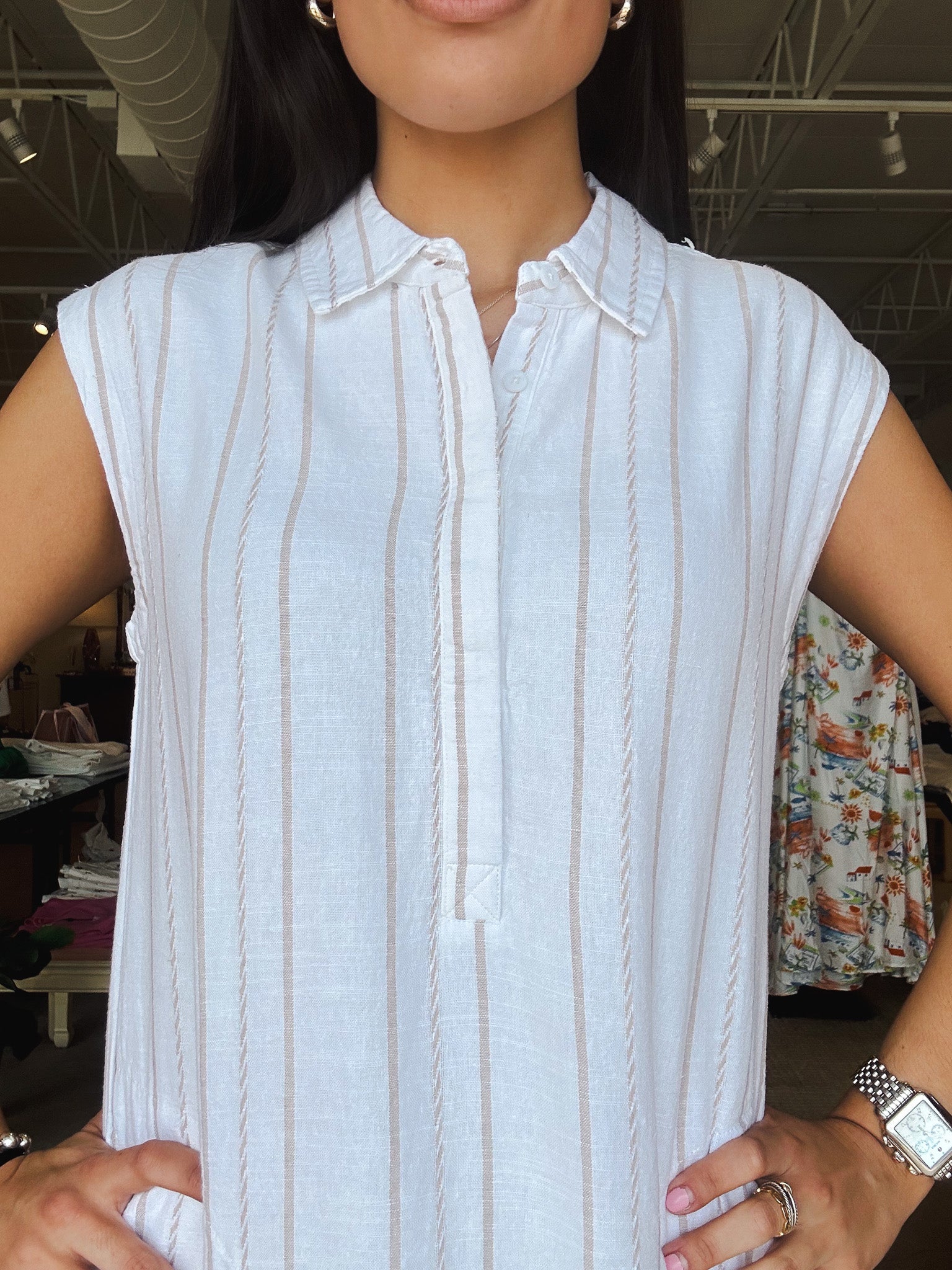 Wren Stripe Mini Dress - Elle Maxine