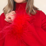 Clark Feather Trim Sweater