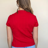 Sadie Pointelle Crew Tee
