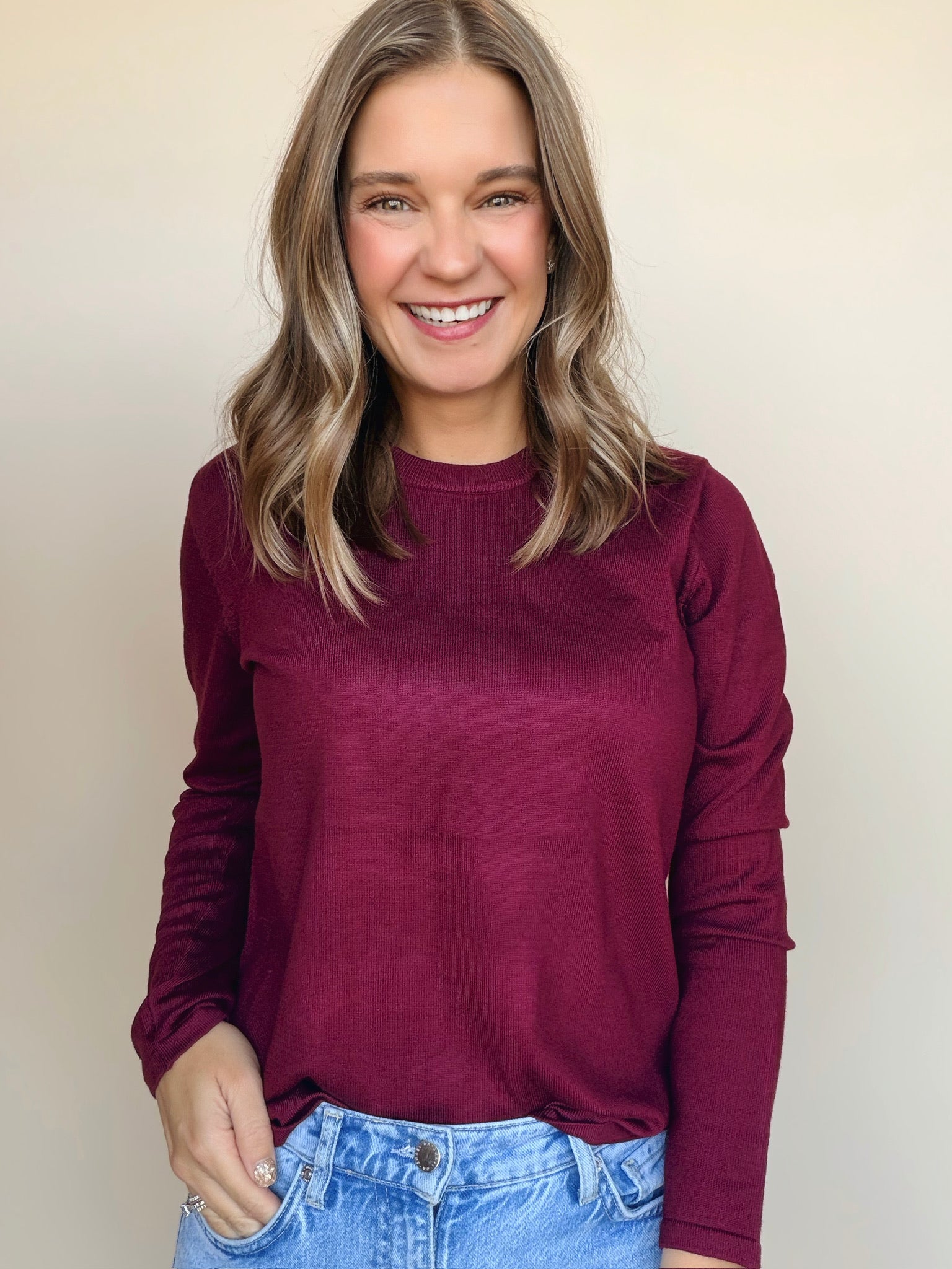 Ollie Round Neck Pullover Sweater
