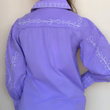 Yuna Embroidered Button Down Top