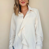 Proper Ruffle Front Blouse