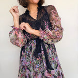 Viola Floral Silk Dress