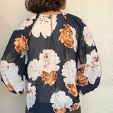 Autumn Peony Chiffon Blouse
