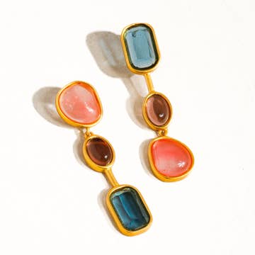 Delia Mismatch Drop Earring