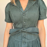 Paige Belted Suede Dress