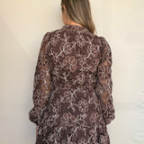 Makai Long Sleeve Lace Mini Dress