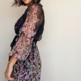 Viola Floral Silk Dress