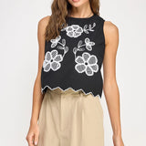 Reese Floral Sleeveless Top