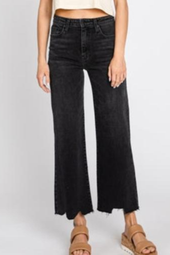 Genoa Wide Leg- Washed Black