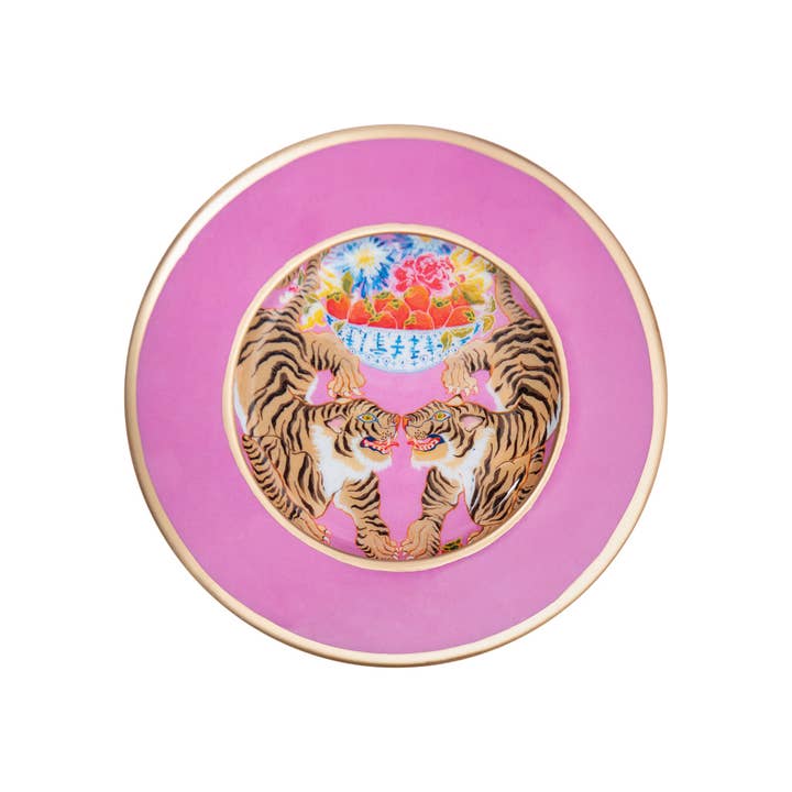 Tiger Dessert Plate- set of 4