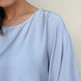 Marina Cropped Satin Blouse