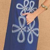 Izzy Embroidered Linen Mini Dress