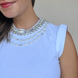 Liza Chunky Layered Necklace Tee