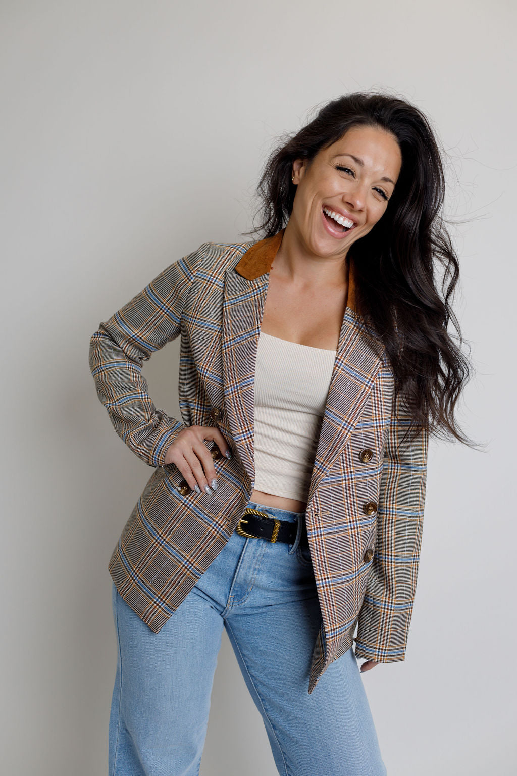 Jacket- Brown Plaid