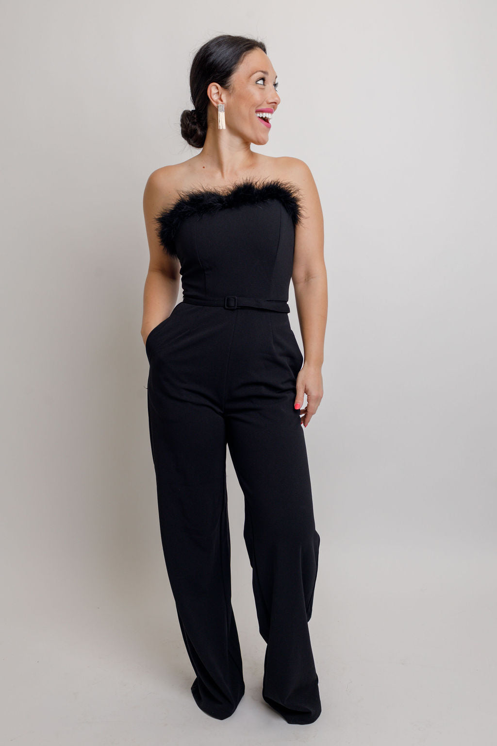 Montes Feather Jumpsuit