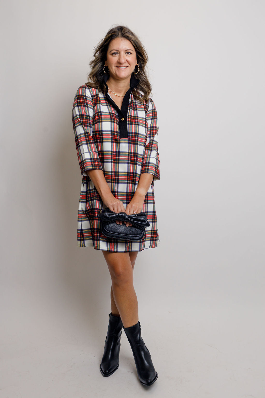 Sophia Dress- Winter Tartan