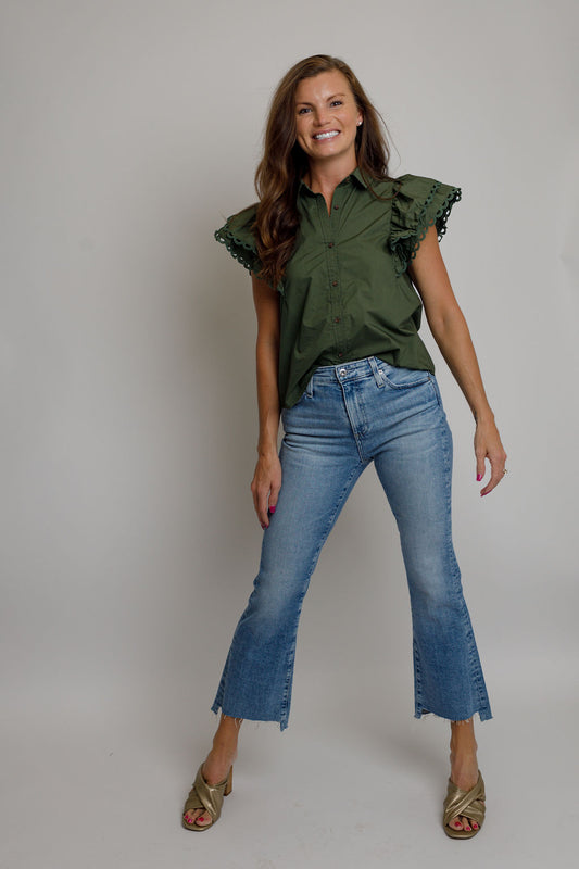 Roseanna Top- Olive