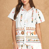 Layla Embroidered Shorts Set