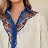 Sayla Button Down Blouse