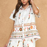Layla Embroidered Shorts Set