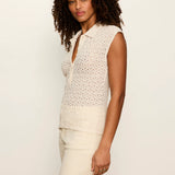 Everyday Muse Shirred Collared Tee