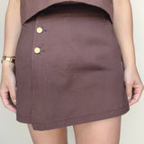 Coco Denim Wrap Skort