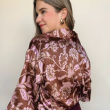 Emira Satin Floral Top