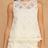 Suki Fringe Hem Sleeveless Top