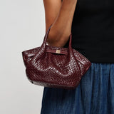Selena Embossed Woven Crossbody