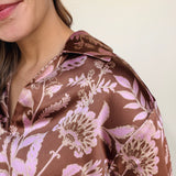 Emira Satin Floral Top