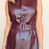 Julian Faux Leather Dress