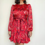 Bailey Pleated Long Sleeve Dress