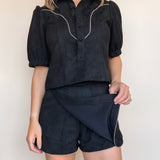 Noa Faux Suede Wrap Skort