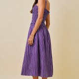Kimmy Smocked Stripe Midi Dress