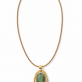 Laurel Green Stone Necklace