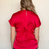 Blanca Cap Sleeve Satin Top