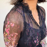 Viola Floral Silk Dress