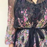 Viola Floral Silk Dress