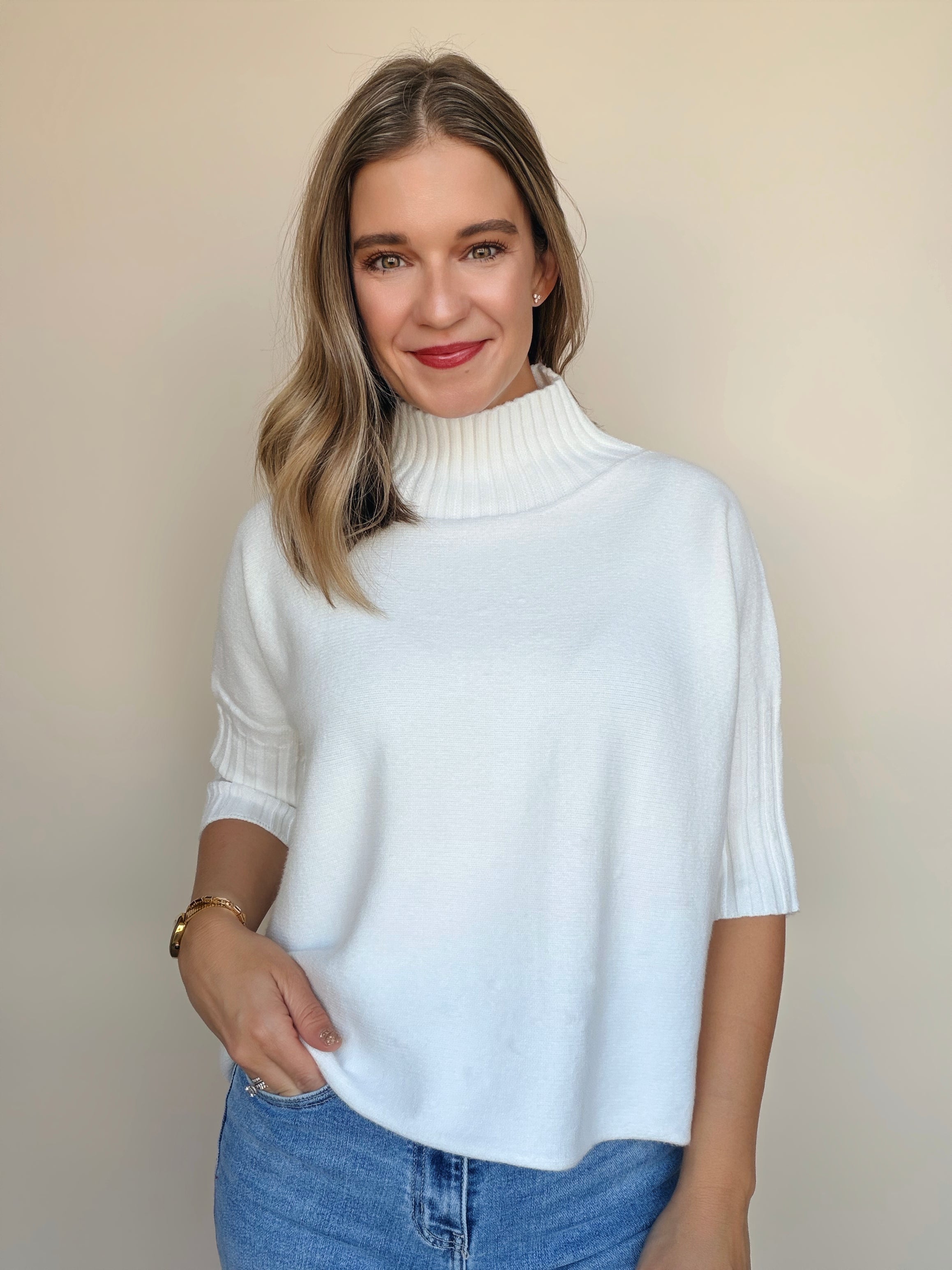 Georgia Mock Neck Sweater