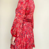 Bailey Pleated Long Sleeve Dress