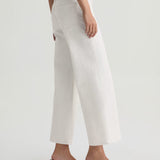 Saige Wide Leg Crop- Silver Glow