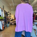 Catalina Crewneck Sweater- Razzle Pink