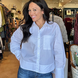 Cooper Button Down Top- White