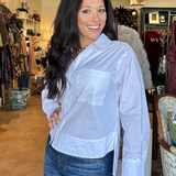 Cooper Button Down Top- White