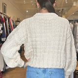 Chjara Textured Sweater- Creme