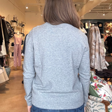 Kate Crew Neck Sweater- Grey