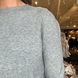 Kate Crew Neck Sweater- Grey